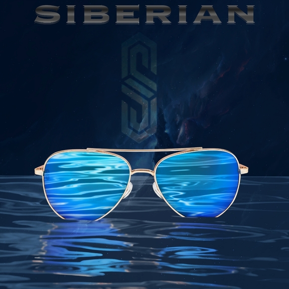 🇺🇸100%Real Glass BLUE Flash GOLD frame Premium Aviator Pilot 60mm Unisex NEW - Picture 9 of 16